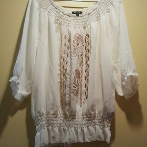 Unique spectrum blouse